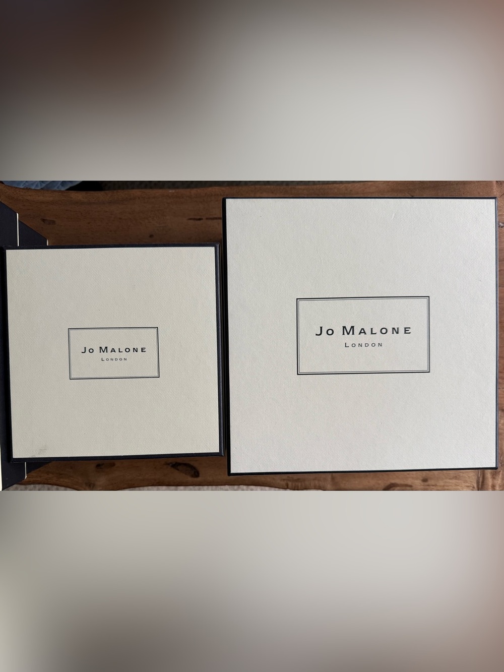 Jo Malone Cream and Black 4 Empty Gift Box Set